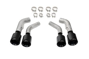 Chevrolet Camaro Performance Exhaust - CORSA Performance - Carbon Fiber 4.5in Twin Tip Kit - Black - `16-`24